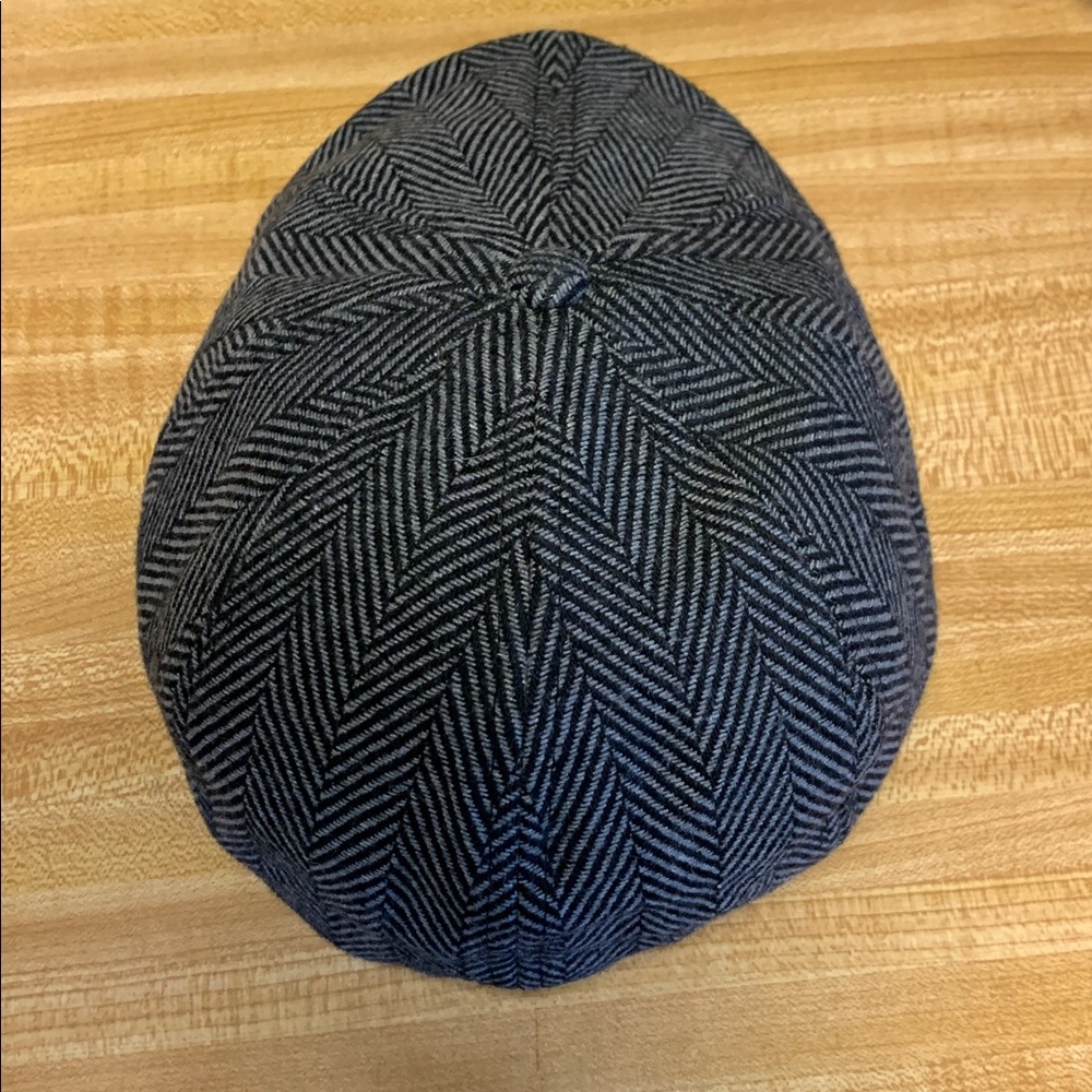 Original Boston Scally 8 Panel Herringbone Black & Gray Wool/Polyester Blend Cap - Picture 6 of 13